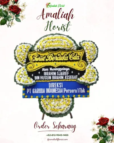 Papan Bunga Duka di Losari Lor