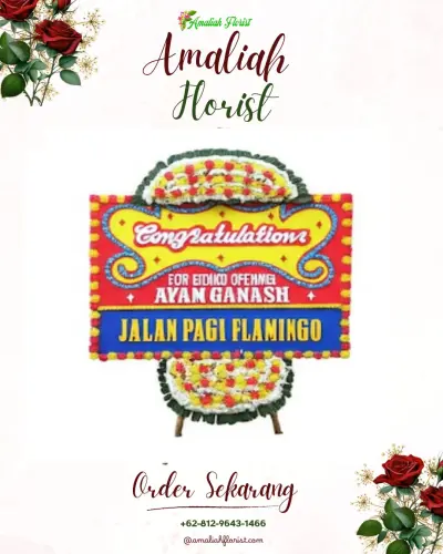 Bunga Papan Congratulation di Losari Lor